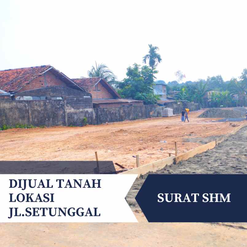 dijual tanah murah siap bangun lokasi jl setunggal