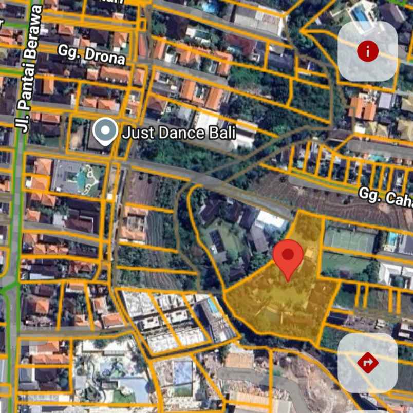 dijual tanah pantai berawa