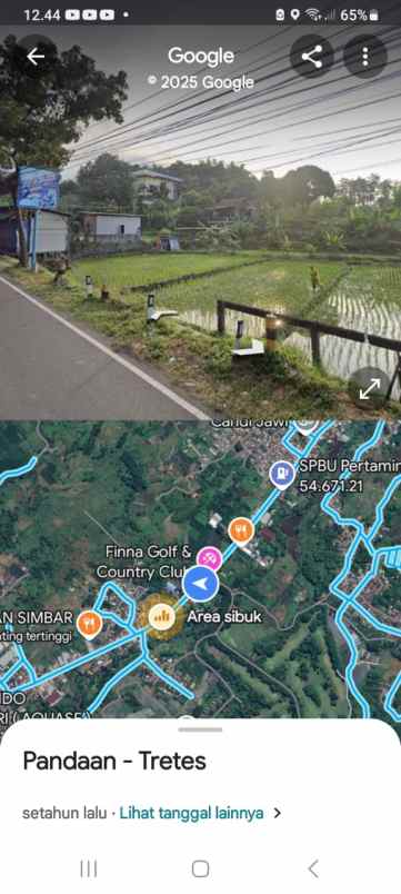 dijual tanah raya prigen tretes
