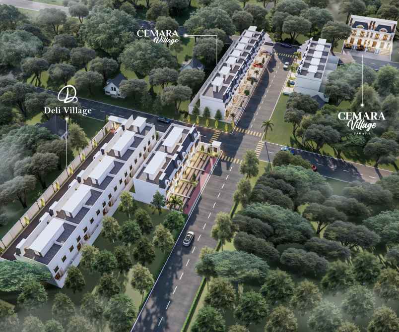 dijual villa cemara village 2 jalan