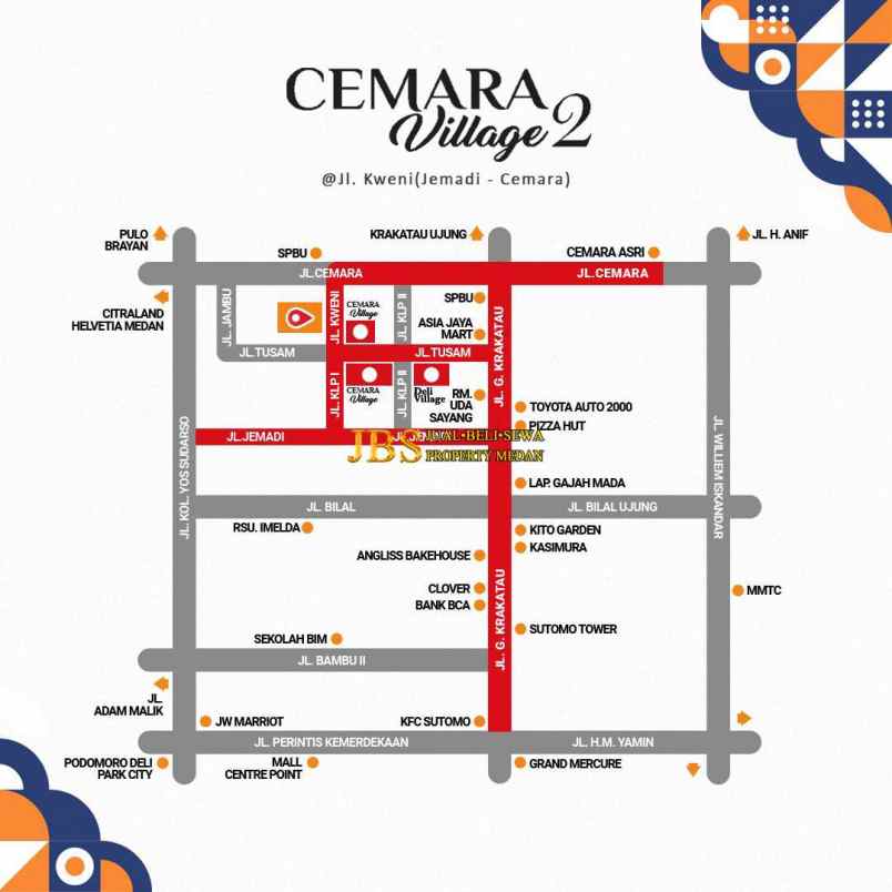 dijual villa komplek cemara village 2