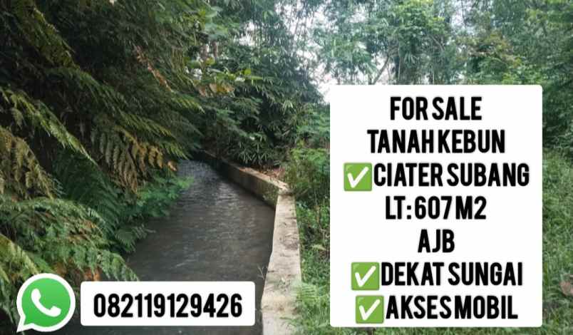 for sale tanah kebun ciater subang jawa barat