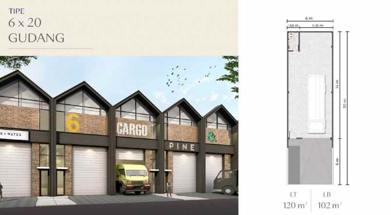 gudang bizpark 6x20 120m pik 2 pantai indah kapuk