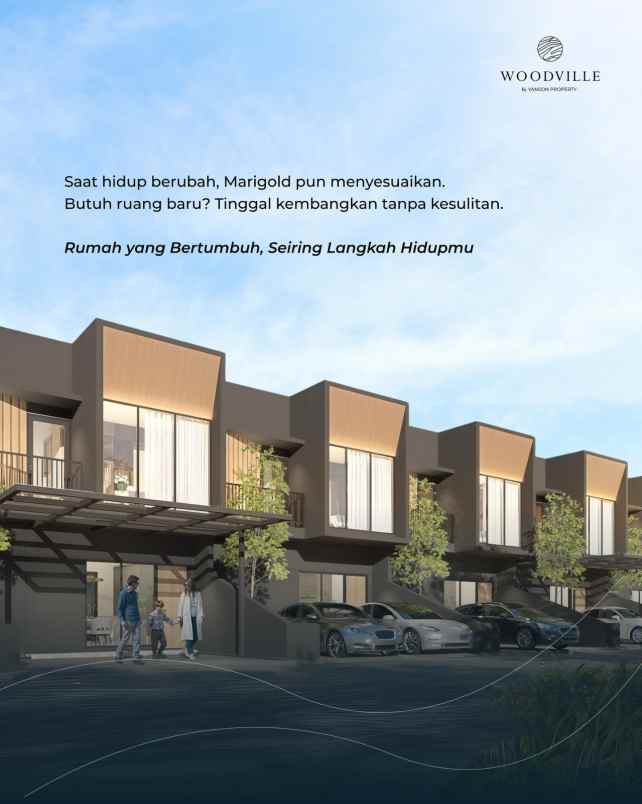 hunian nyaman dan asri di woodville cluster maple
