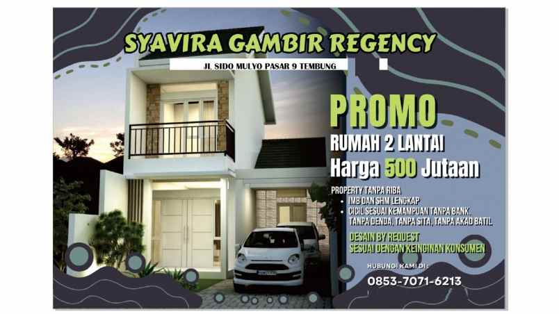 hunian terbaru 2 lantai dijual harga promo ditembung