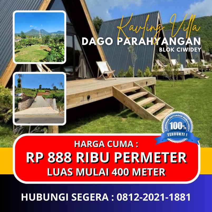 jual kavling villa murah di pangalengan