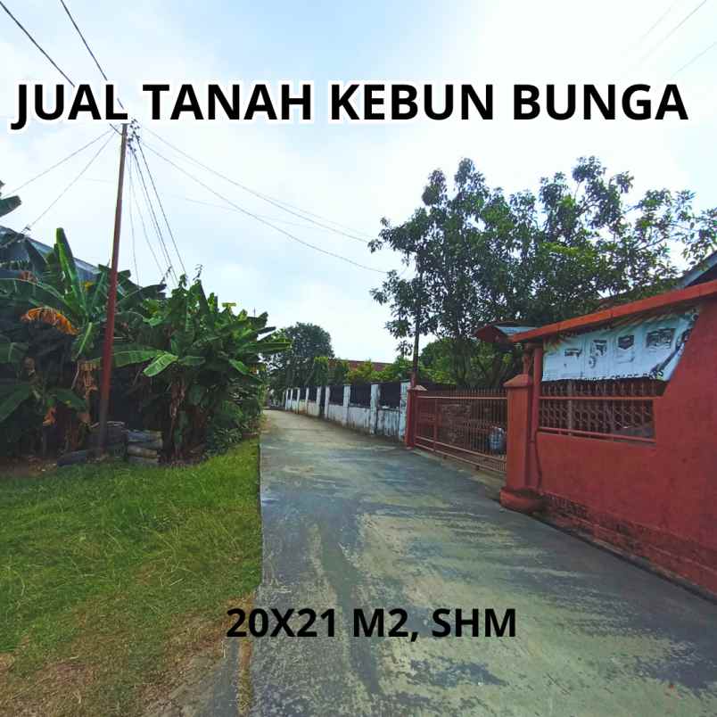 jual tanah kebun bunga dekat slb surat shm