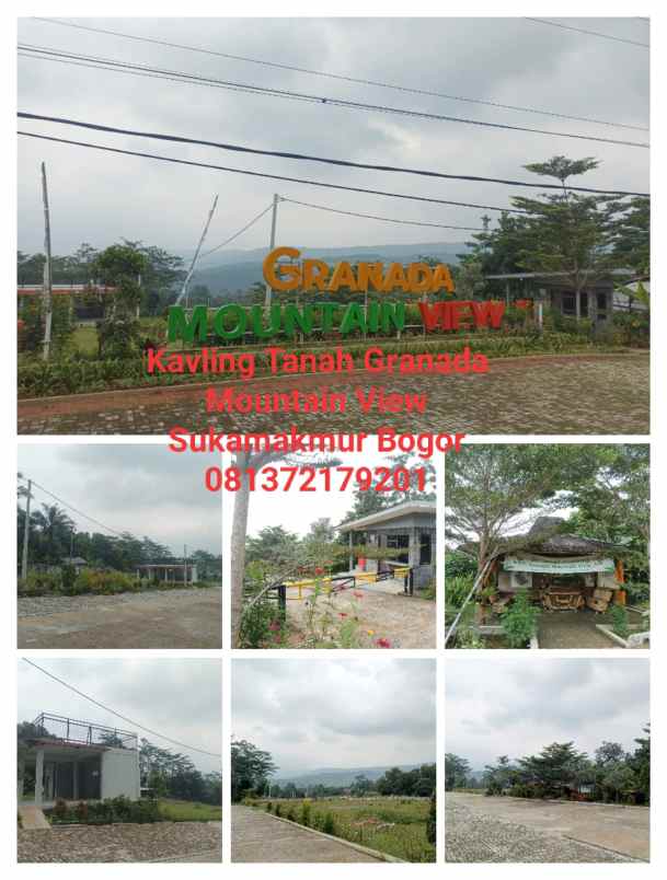 kavling tanah granada mountain view sukamakmur bogor