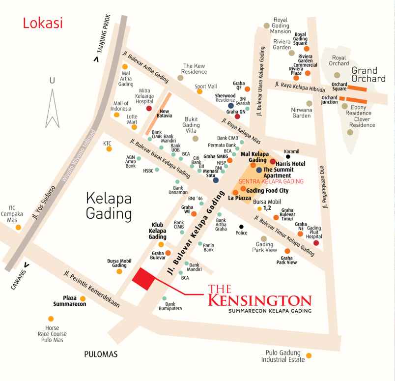 kensington commercial ruko 4 lantai di kelapa gading