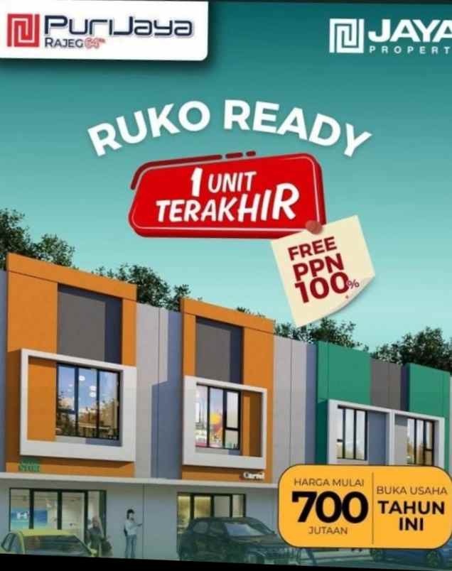 ruko baru puri jaya rajeg murah 700 jutaan