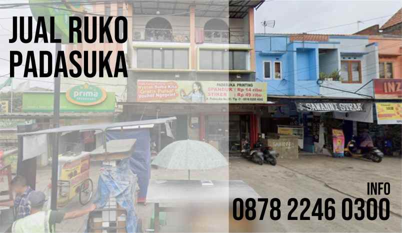 ruko gudang kantor padasuka bandung