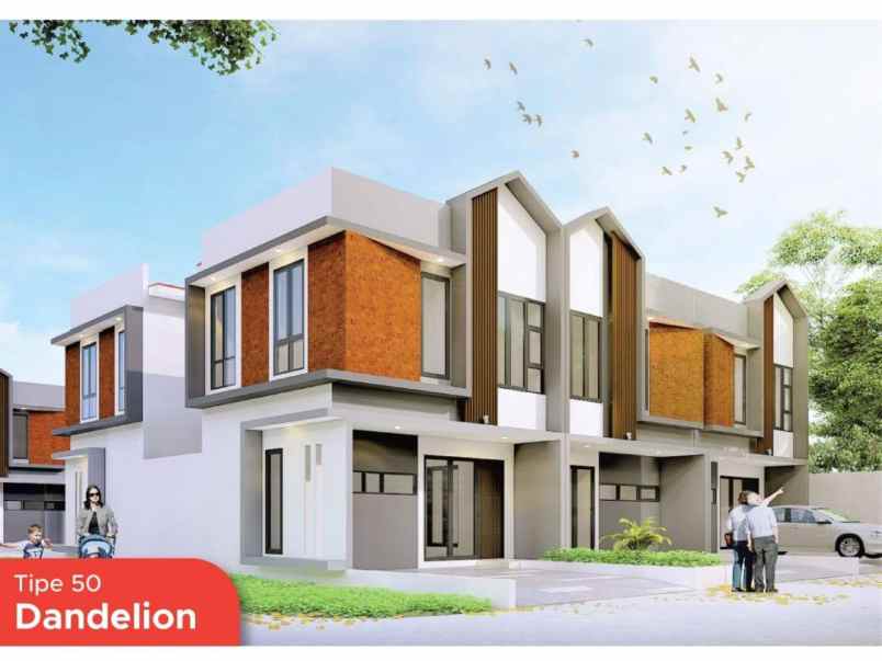 rumah 2 lantai 700 jutaan di blossom park serpong