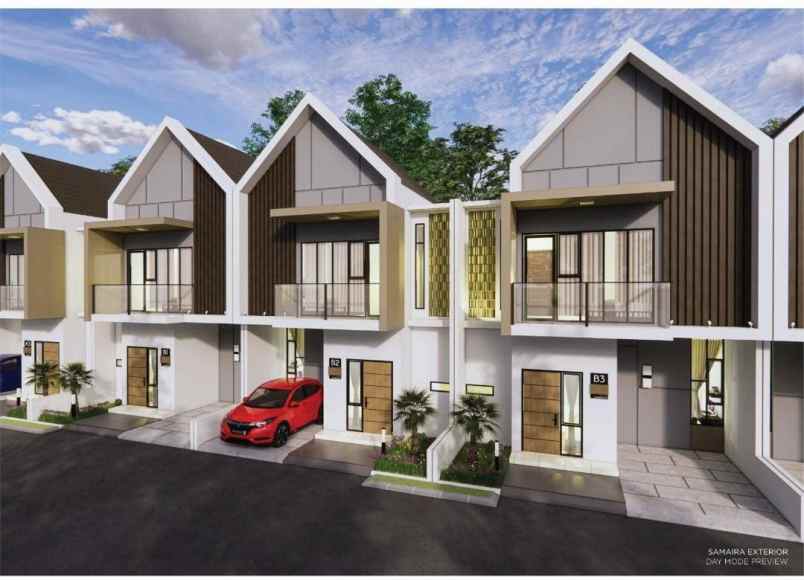 rumah 2 lantai design scandinavian tapos depok