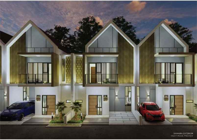 rumah 2 lantai design scandinavian tapos depok