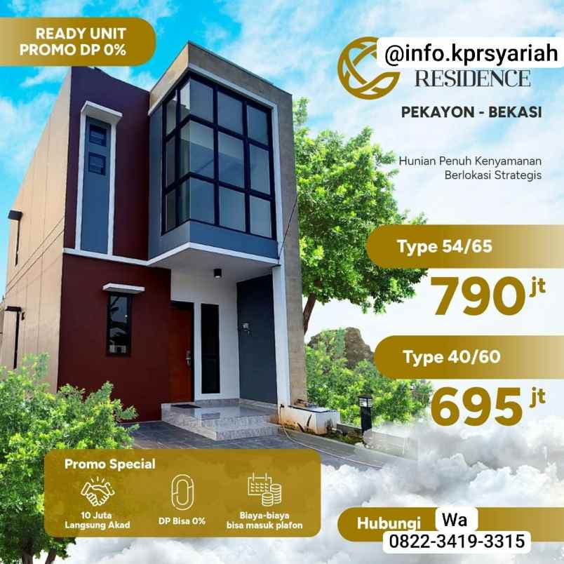 rumah 2 lantai di pekayon dekat grand galaxy bekasi