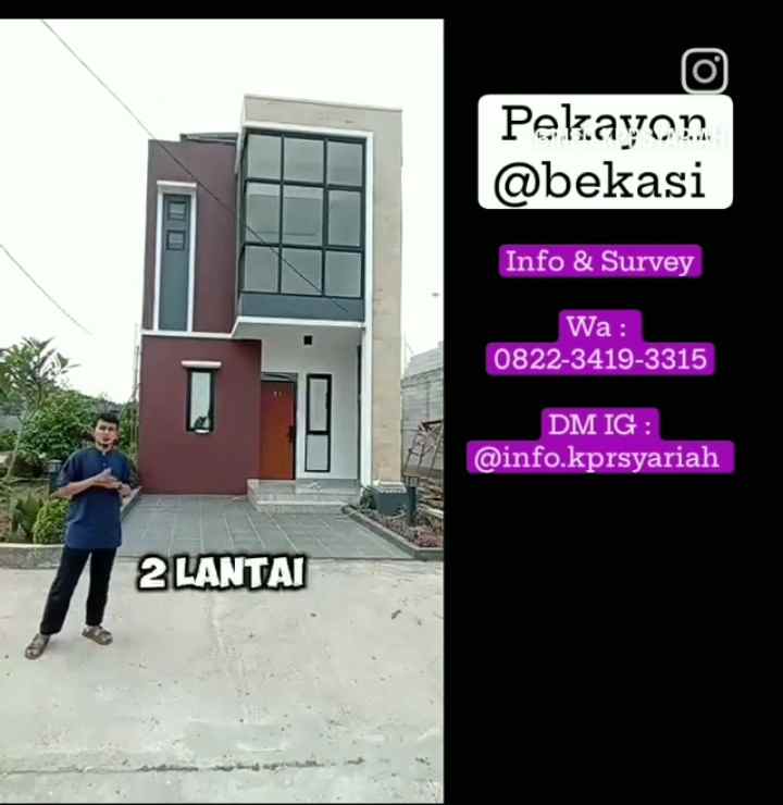 rumah 2 lantai di pekayon dekat grand galaxy bekasi