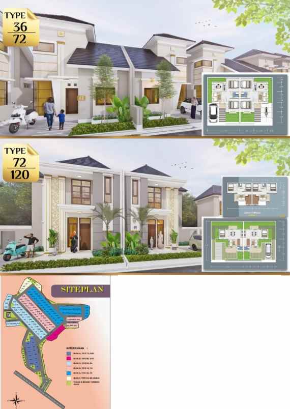 rumah 300 jt an dekat heha sky view dijual