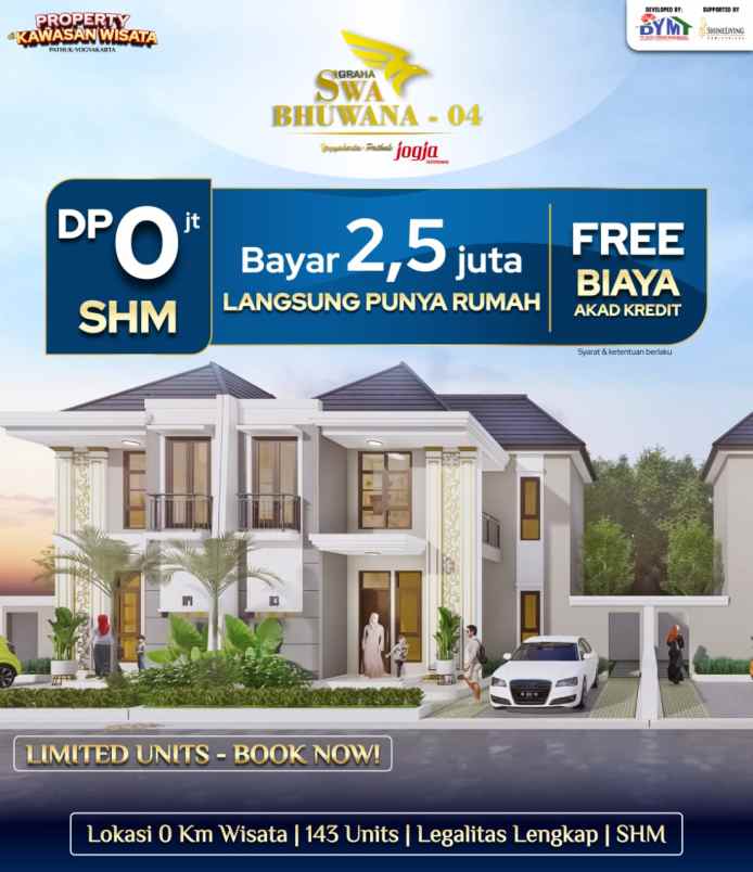 rumah 300 jt an dekat heha sky view dijual