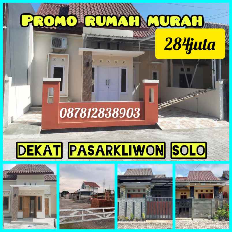 rumah baru dekat pasarkliwon solo