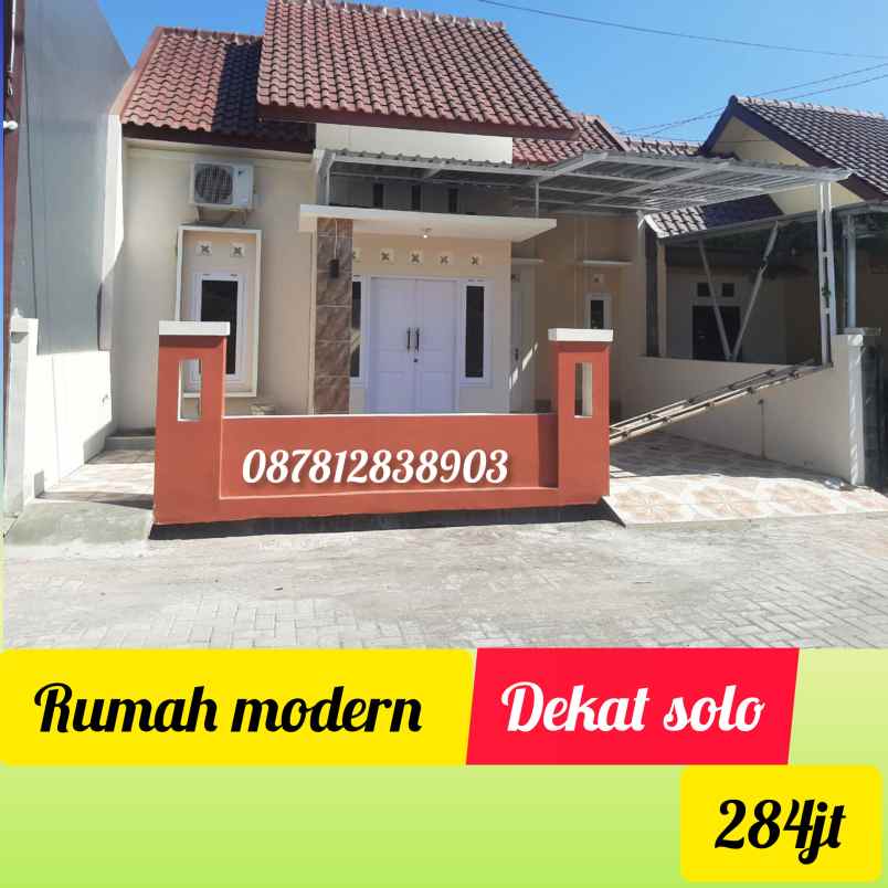 rumah baru dekat pasarkliwon solo