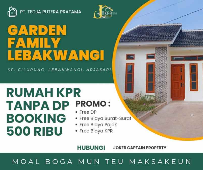 rumah baru siap huni kpr tanpa dp