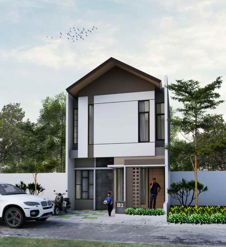 rumah ciampea 2 lantai 400jtaan pinggir jalan raya