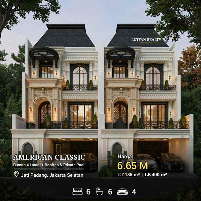 rumah cilandak 3 lantai dekat transmart