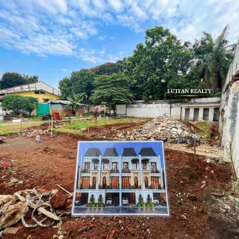 rumah cilandak 3 lantai dekat transmart