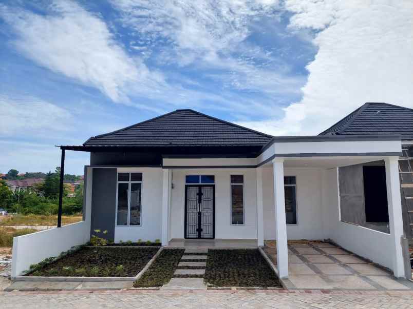 rumah cluster mewah di jalan pasir mas delima panam