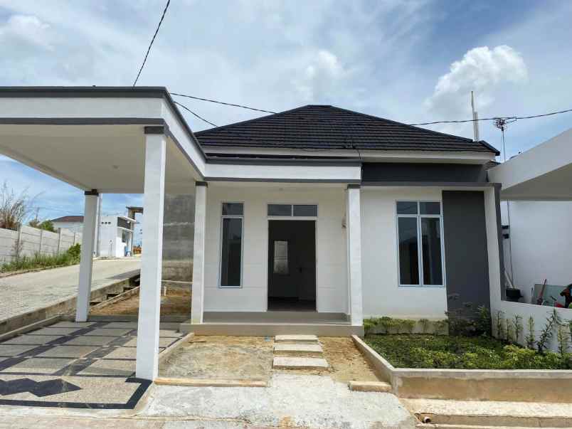 rumah cluster mewah di jalan pasir mas delima panam