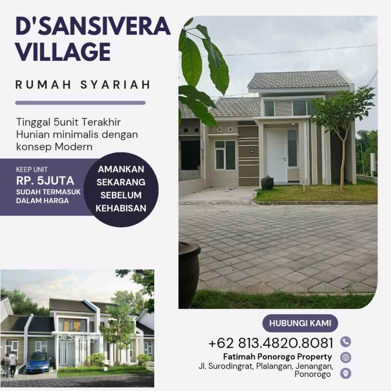 rumah dilokasi pertigaan syariah ponorogo
