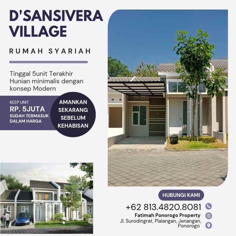 rumah dilokasi pertigaan syariah ponorogo