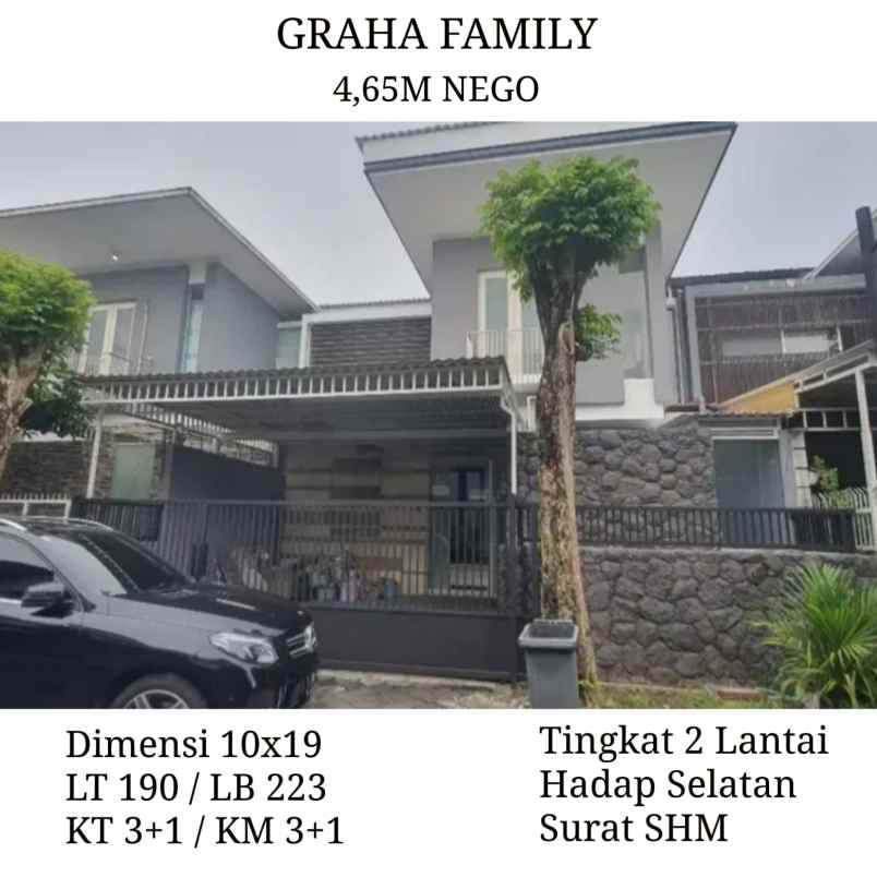 rumah graha family siap huni surabaya barat mewah nego