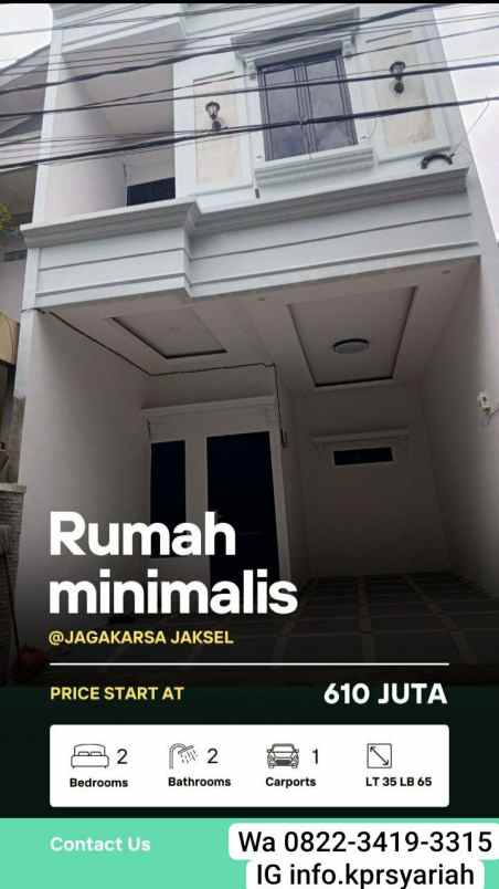 rumah inden custom jagakarsa jakarta selatan