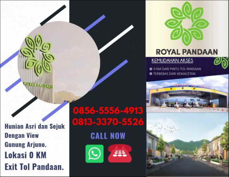 Rumah Dijual Area Pandaan Royal Pandaan Hp/wa 0856-5556-4913