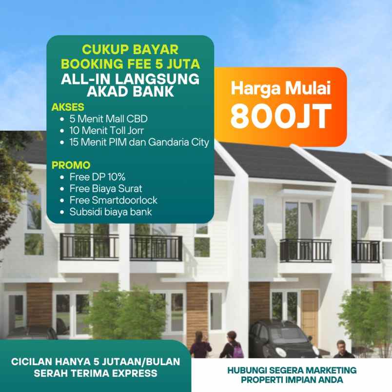 rumah mewah harga murah dekat pondok indah mall