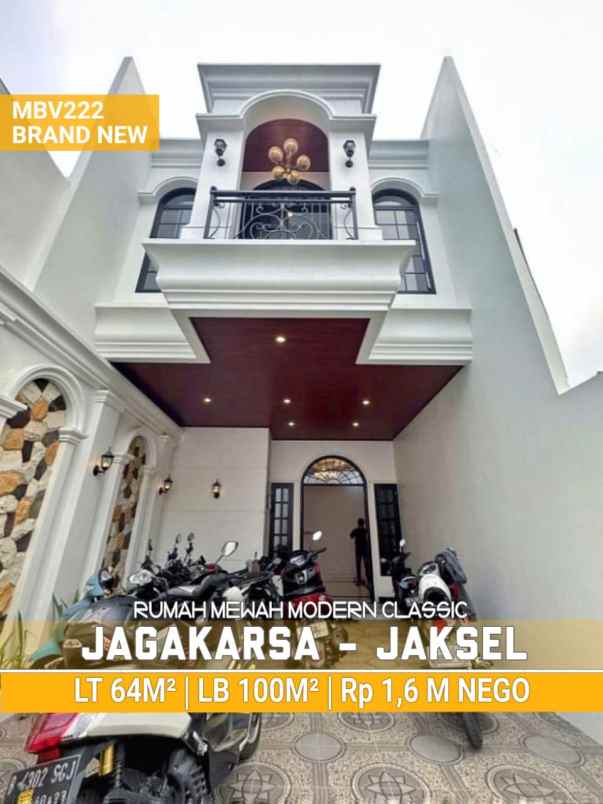 rumah mewah modern classic jagakarsa