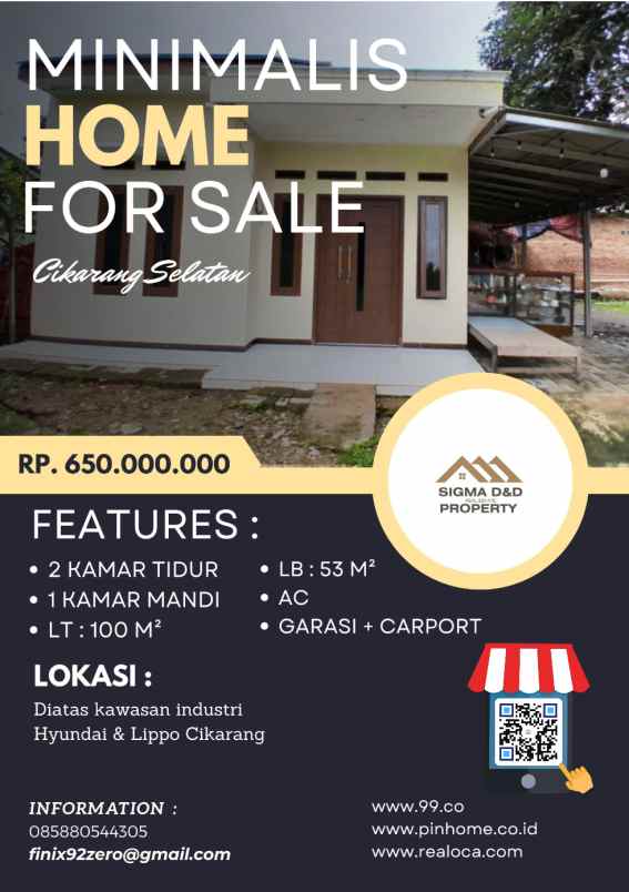 rumah minimalis cikarang selatan