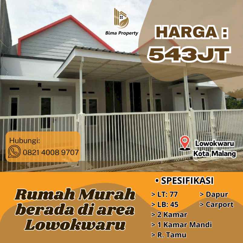 rumah murah di area lowokwaru