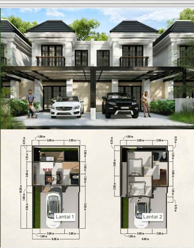 rumah murah free kanopi view pegunungan di malang