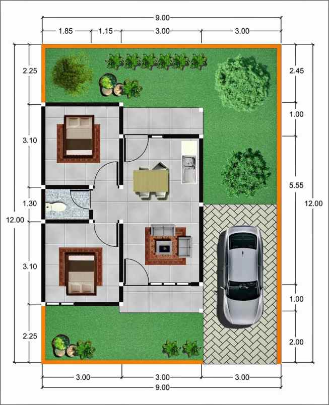 rumah murah modern minimalis dekat kampus umy