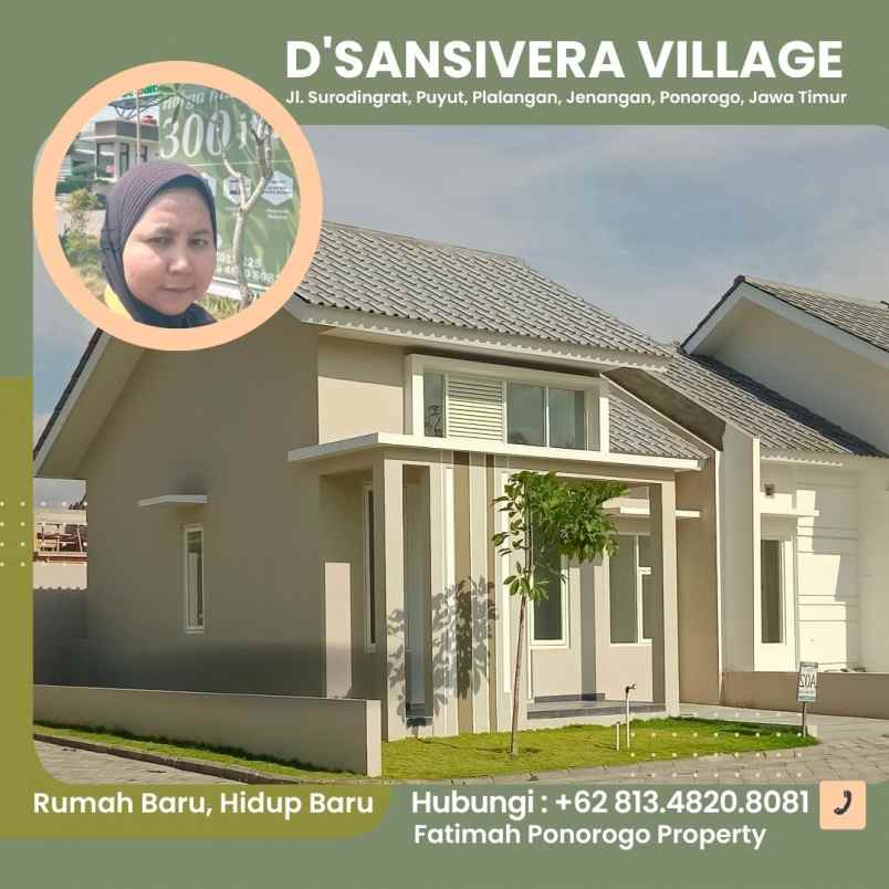 rumah satu lantai syariah free design ponorogo