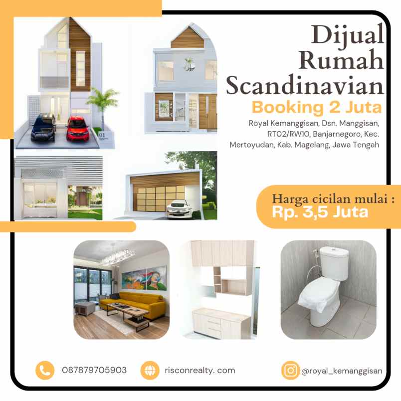 rumah scandinavian 2 lantai di magelang