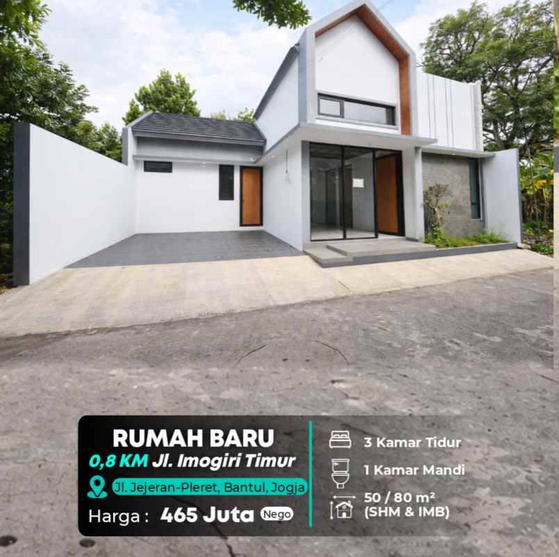 rumah scandinavian baru di jl pleret bantulan bantul