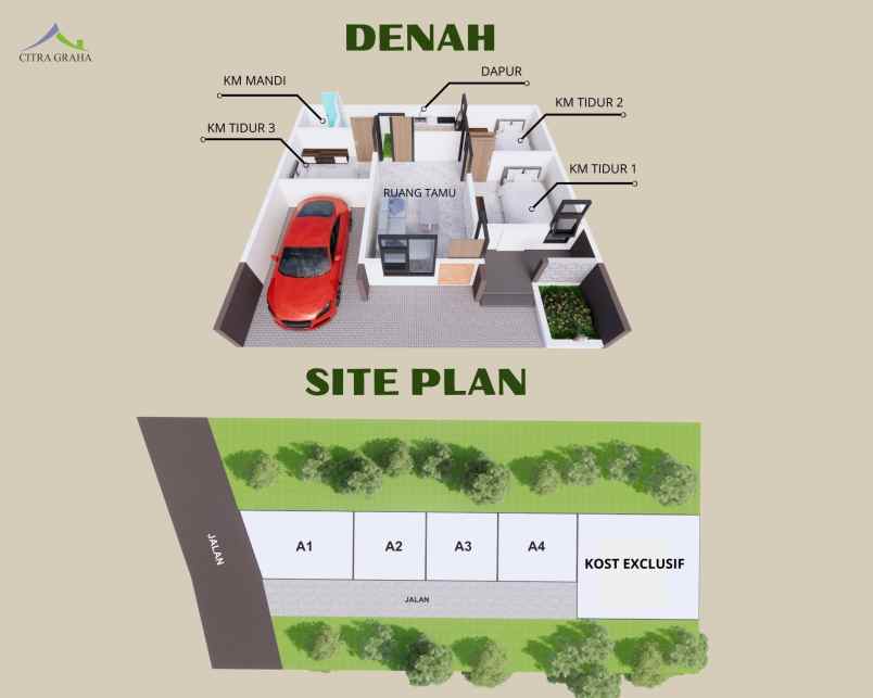 rumah scandinavian graha paradhita bangunjiwo bantul