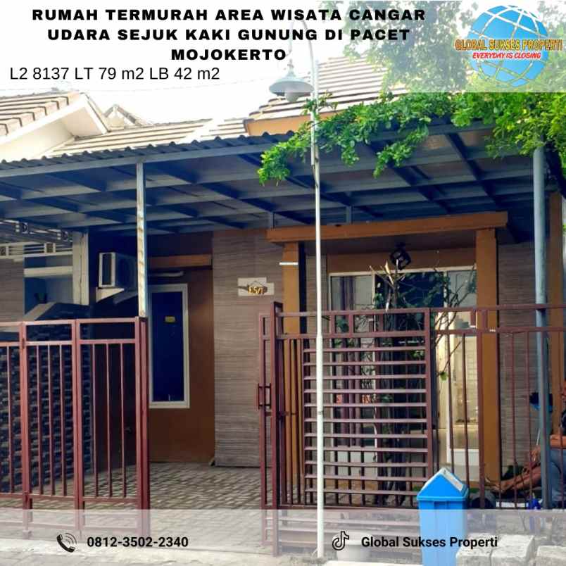 rumah sejuk nyaman murah strategis di pacet mojokerto