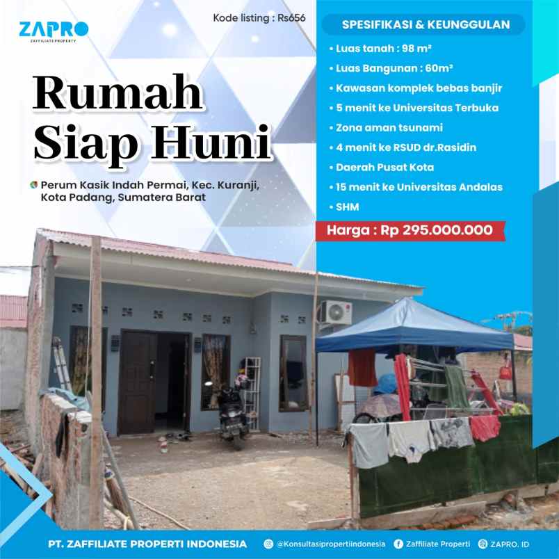 rumah siap huni di kawasan komplek