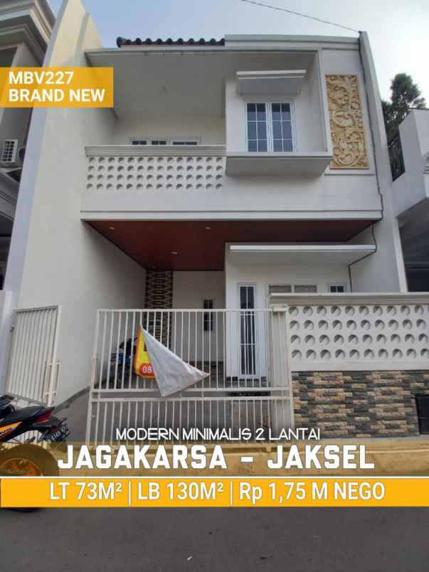 rumah siap huni modern minimalis jagakarsa