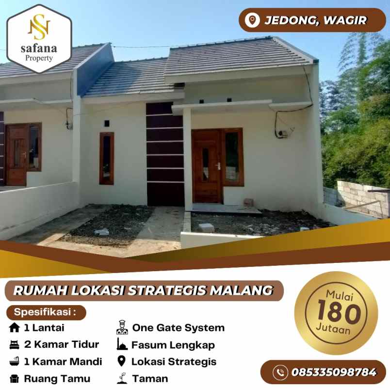 rumah subsidi modern di wagir