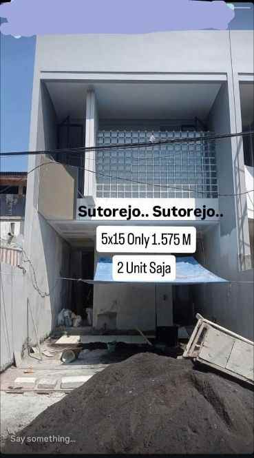 rumah sutorejo tengah hadap utara